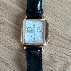 Michele Deco Watch Rose Gold